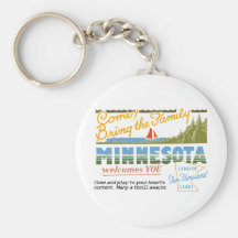 Minnesota - Land of Ten Thousand Lakes Key Chain
