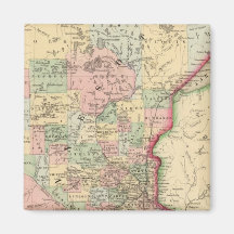 Minnesota Map by Mitchell Fridge Magnets
