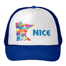 Minnesota Nice with Heart Hat