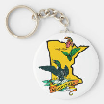 Minnesota Symbols Keychain