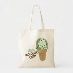 Mint Chocolate Chip with text Canvas Bag