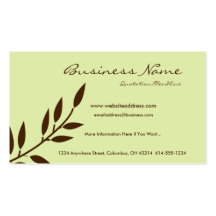 Mint Chocolate Vine Business Cards