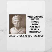 Misfortune Shows Who Are Not Really Friends Quote Flyers