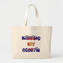 Missing My Coastie Canvas Bags