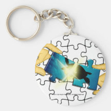 Missing Piece Key Chain
