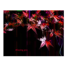 Missing you post card