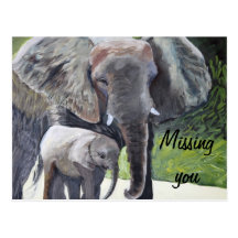 Missing you postcards
