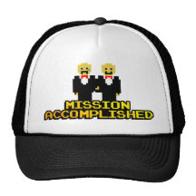 "Mission Accomplished" Marriage (Gay, 8-bit) Hat