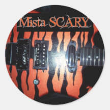 Mista SCARY Raging Bengal guitar sticker sheet