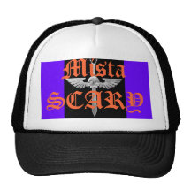 Mista SCARY Skull and Sword Logo Baseball Hat