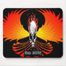 Mista SCARY Skull Phoenix Mousepad - Customised