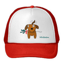Mistletoe Doggie Wagging - hat