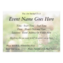 Misty Morning Mushrooms Custom Announcements