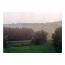 Misty Morning Sunrise Post Cards