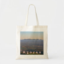 Misty sunrise canvas bag