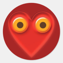 mit dem Herzen sehen seeing with the heart Sticker