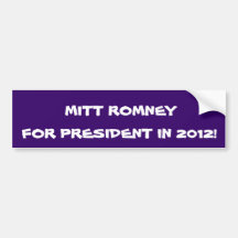 MITT ROMNEY BUMPER STICKER