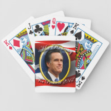 Mitt Romney For President Bicycle Playing Cards