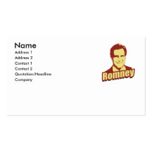 MITT ROMNEY Propaganda Poster Business Cards