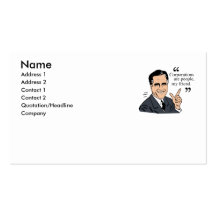 Mitt Romney Quotes colour Business Card