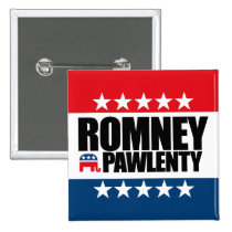 Mitt Romney Tim Pawlenty 2012 buttons