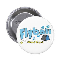 Mixed Breed Flyball buttons