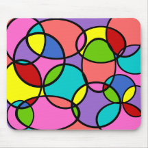 Mixed colour bubbles mouse pad
