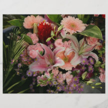 Mixed flowers flyers