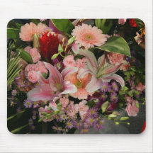 Mixed flowers mouse pads