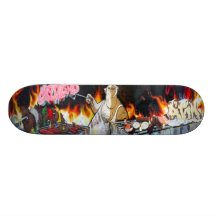 Mixed Grill - Hold The Krylon - Graffiti Sk8 Art Skateboard Decks