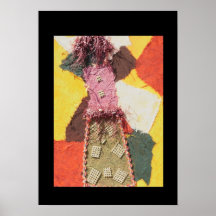 Mixed Media Girl Matte Print