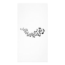 Mixed notes singer photo card