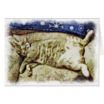 Miyu Cat Art Greeting Cards