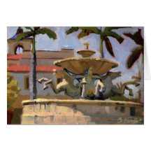 Mizner Memorial Fountain note card