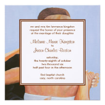 MKB Wedding Day Framed Square Wedding Invitation