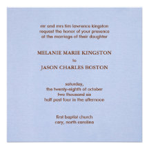 MKB Wedding Day Square Wedding Invitation