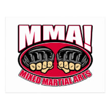 MMA Fists Post Card