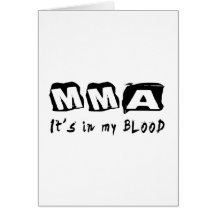 MMA It's in my blood Card