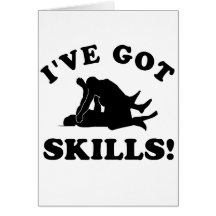 mma skill Vector Designs Greeting Card