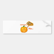 Mmmm..... Pumpkin Pie - Halloween Bumper Stickers