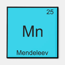 Mn - Mendeleev Funny Element Chemistry Symbol Tee Refrigerator Magnets