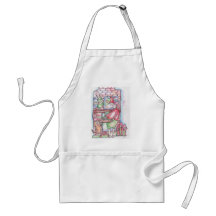 Mocha makes some cookies aprons