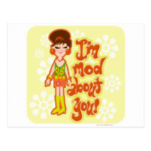 Mod About You Girl Post Cards