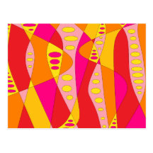 Mod Abstract Post Cards