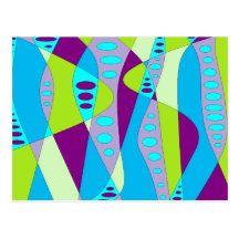 Mod Abstract Post Cards