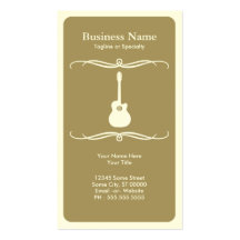 mod acoustic guitar business card