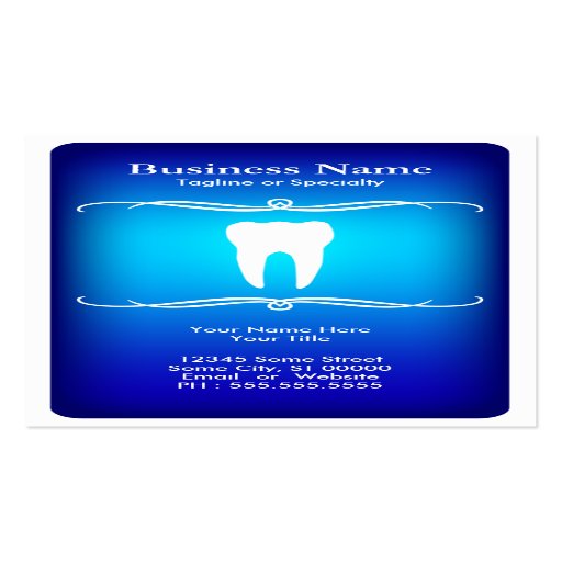 mod dental business card templates