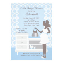 Mod Mum Baby Boy Baby Shower Invitation