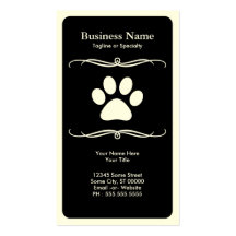 mod pet paw business card