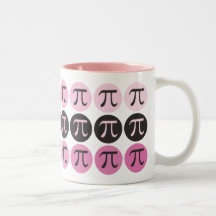 Mod Pi  - Pink Pi Gift Mugs